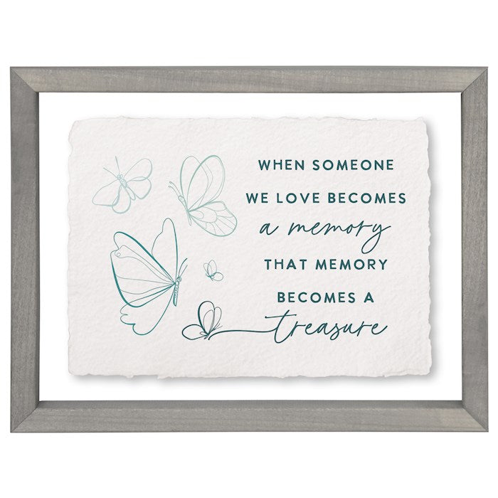Floating Art Rectangle-Memory Treasure Butterfly (11" x 14")