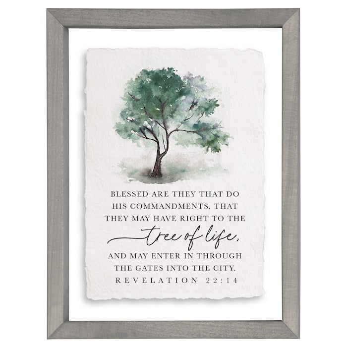 Floating Art Rectangle-Tree Of Life (11" x 14")