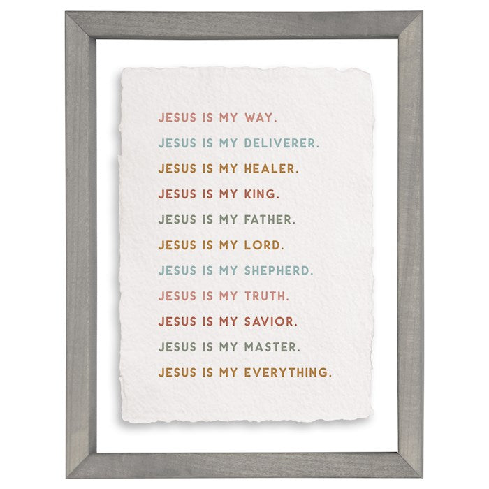 Floating Art Rectangle-Jesus Is My (11&quot; x 14&quot;)