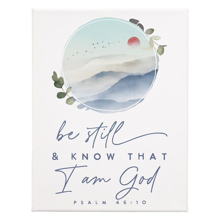 Wrapped Canvas-Be Still Scene (9" x 12")