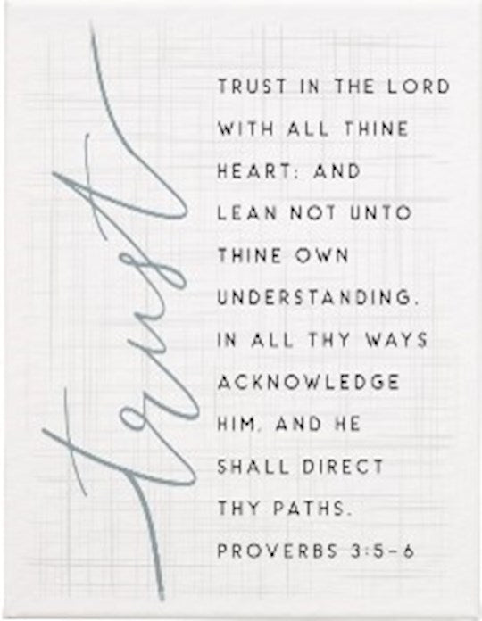 Wrapped Canvas-Trust In The Lord (13"x 17")