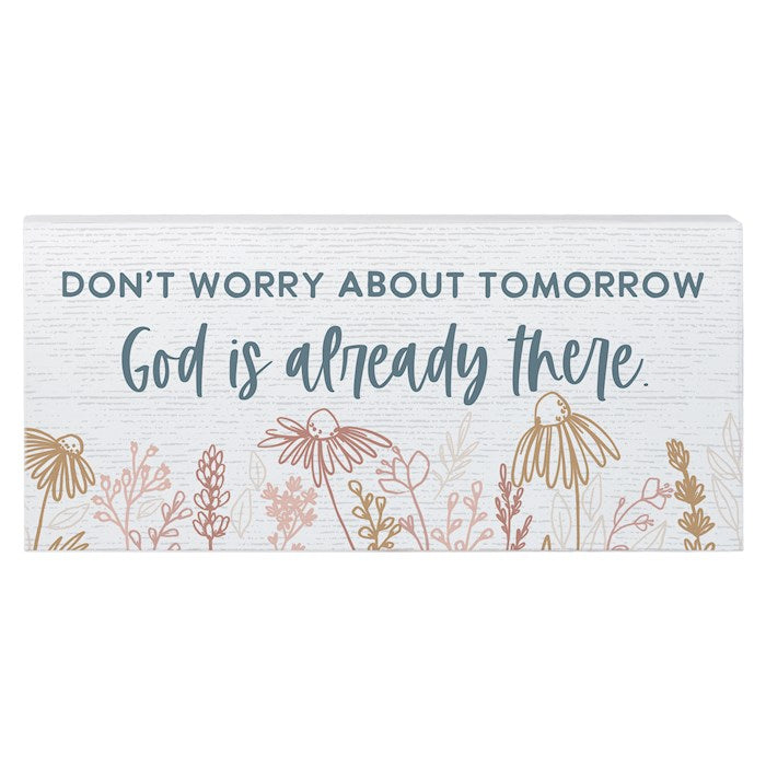 Inspire Board-Worry Tomorrow (12" x 5.5")