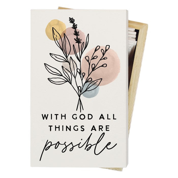 Prayer Box-All Things Possible (3" x 5")