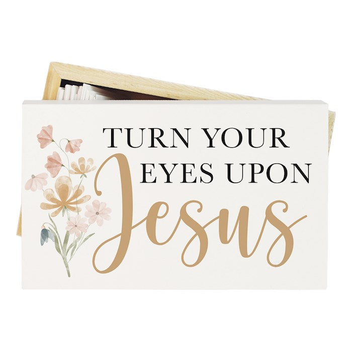 Prayer Box-Turn Eyes On Jesus (5" x 3")