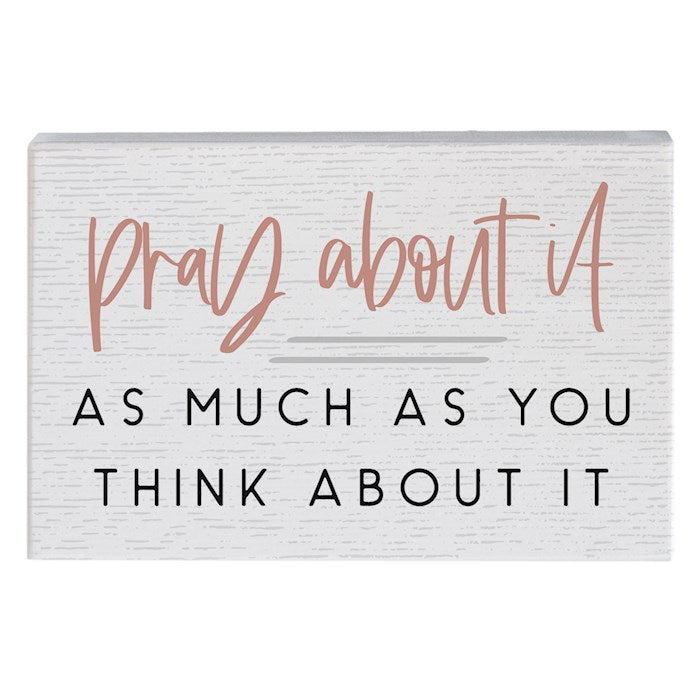 Small Talk Square-Pray About It (5.25" x 3.5")