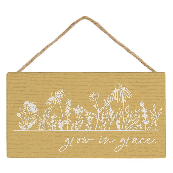 Petite Hanging Accent-Grow In Grace Yellow (6.5" x 5.5")
