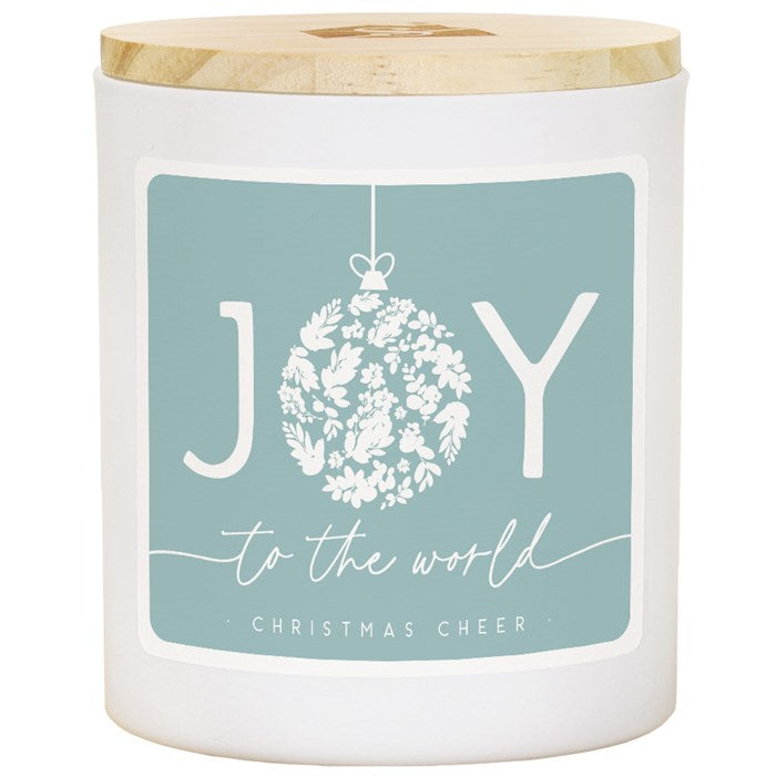 Candle-Joy Ornament-Christmas Cheer Scent (11 Oz - 2 Wick)