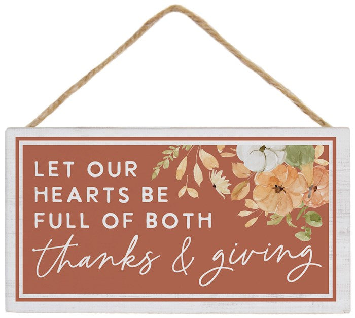 Petite Hanging Accent-Thanks &amp; Giving Rust (5.5 x 6.5)