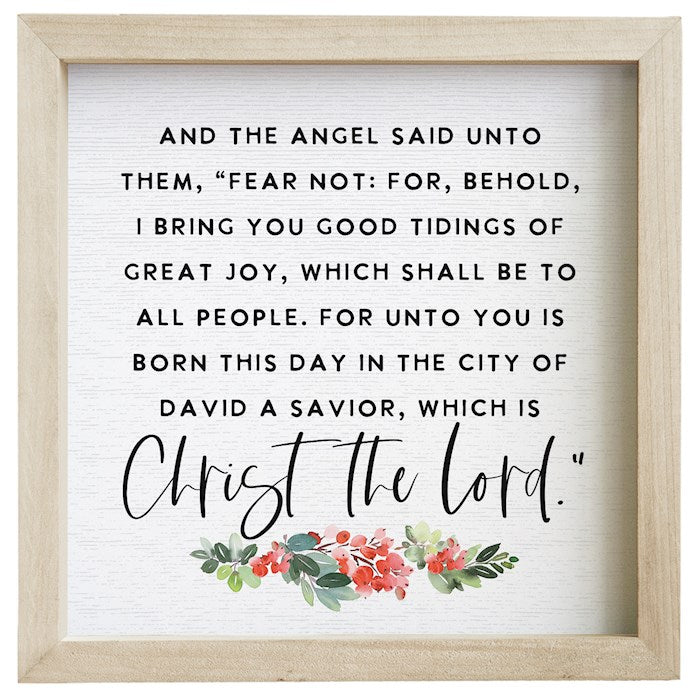 Rustic Frame-Christ The Lord Holly (10 x 10)