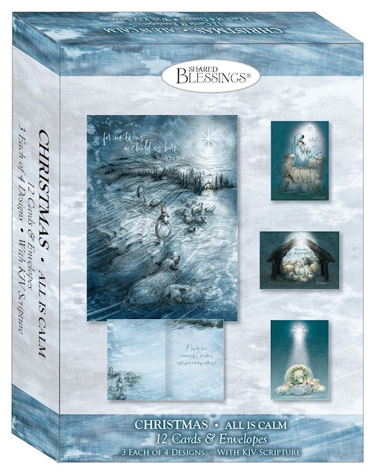 Boxed Card-Christmas: All Is Calm Assortment (Shared Blessings) (Box Of 12)