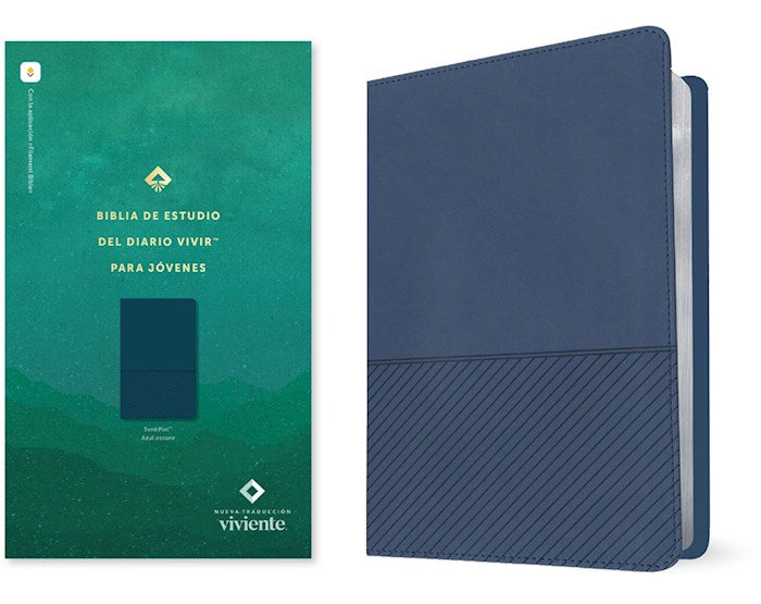 NTV Biblia de Estudio del Diario Vivir para Jovenes (NLT Students Life Application Study)-Dark Blue LeatherLike