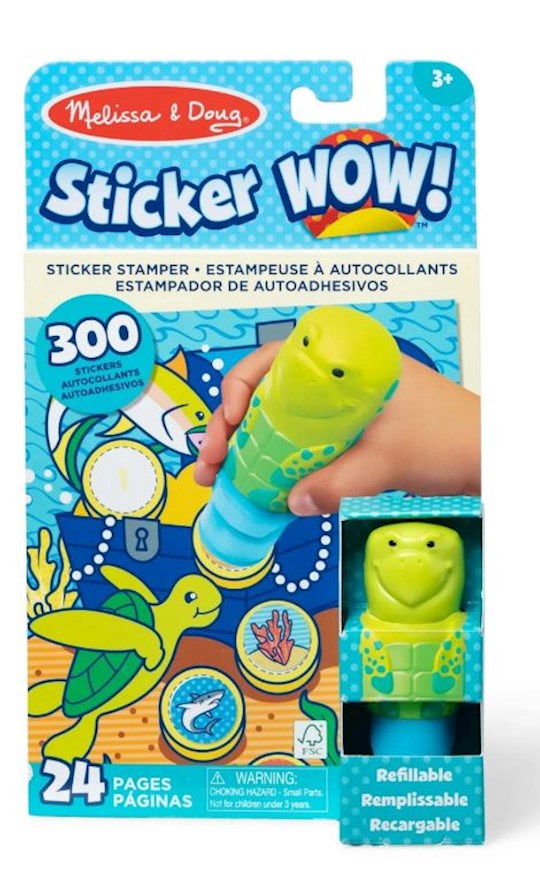 Sticker Wow! Turtle w/Book &amp; Stickers (Ages 3+)