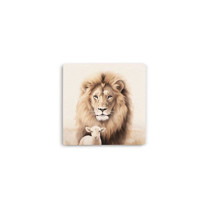 Coaster-Lion &amp; Lamb (4 x 4) (Pack Of 6)