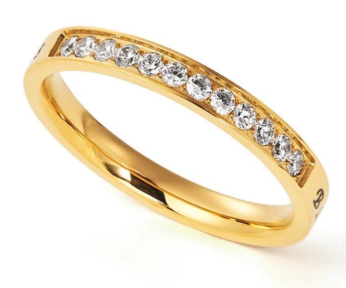 Ring-Gold Princess Cut-Blessed (Size 6)