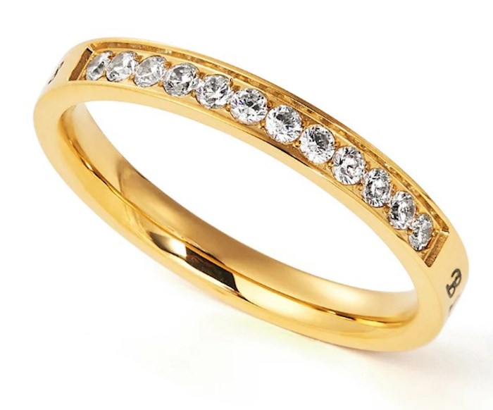 Ring-Gold Princess Cut-Blessed (Size 8)