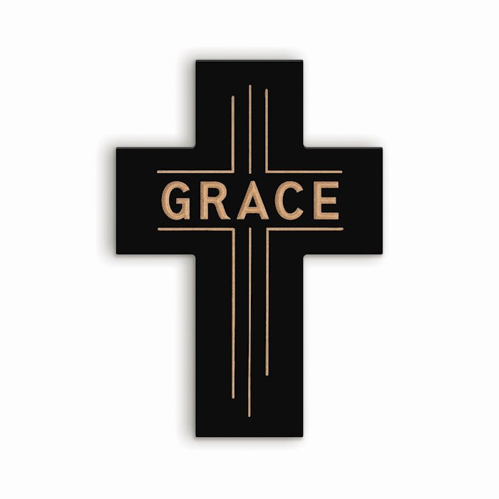 Carved Cross-Grace (5.75" x 8")