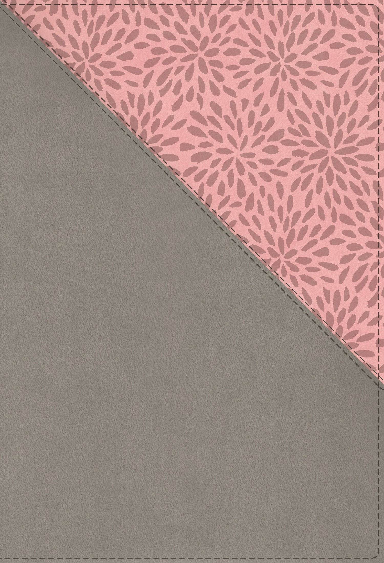 NIV Quest Study Bible/Large Print (Comfort Print)-Gray/Pink Leathersoft