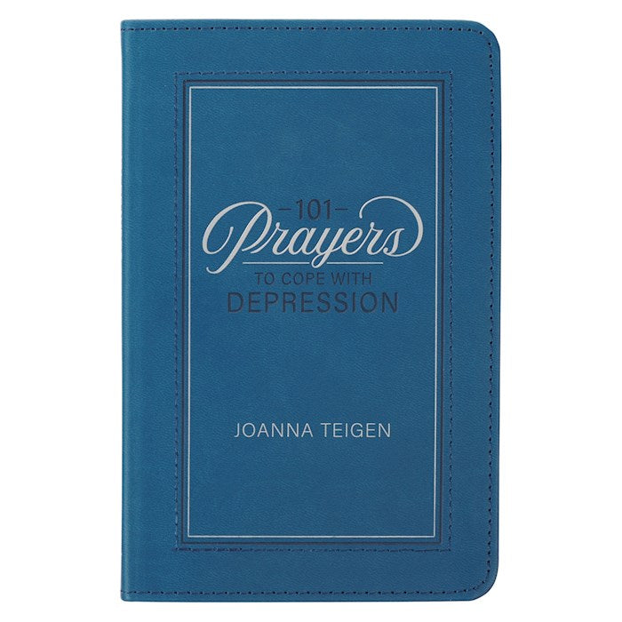 101 Prayers To Cope With Depression-Blue Faux Leather