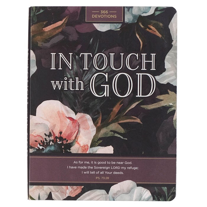 In Touch With God-Pink Floral Softcover