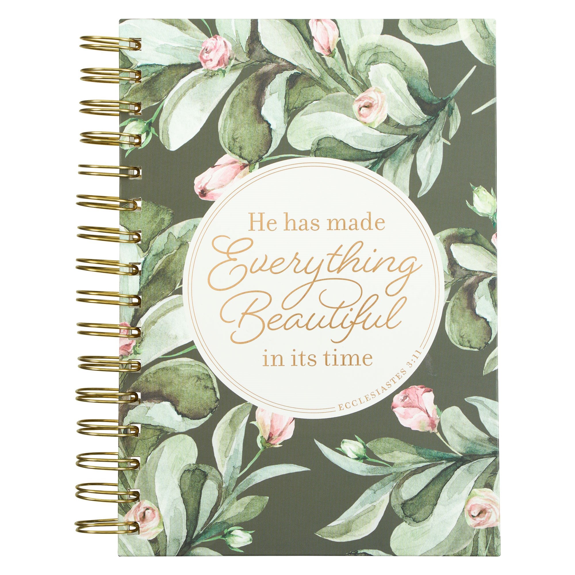 Journal Wirebound-Green Everything Beautiful Ecc. 3:11