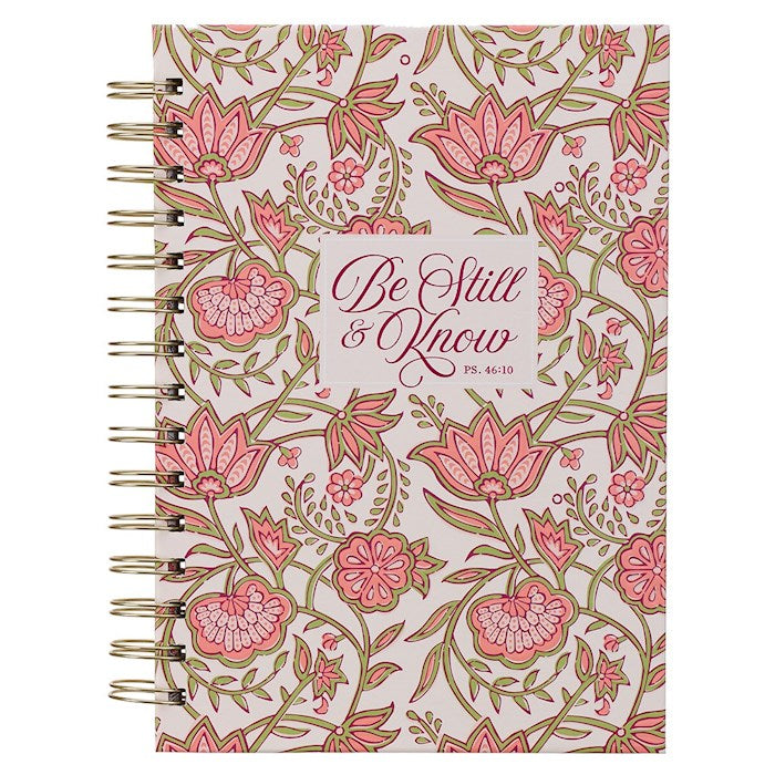 Journal Wirebound-Pink Be Still &amp; Know Ps. 46:10