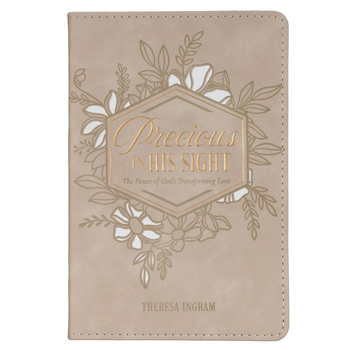 Precious In His Sight-Taupe Faux Leather