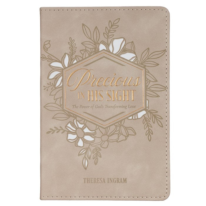 Precious In His Sight-Taupe Faux Leather