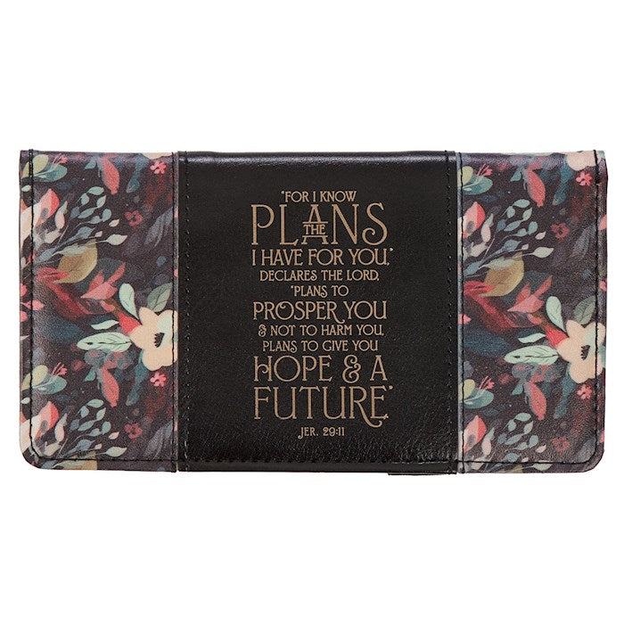 Checkbook Wallet-Hope &amp; A Future-Black Jer. 29:11