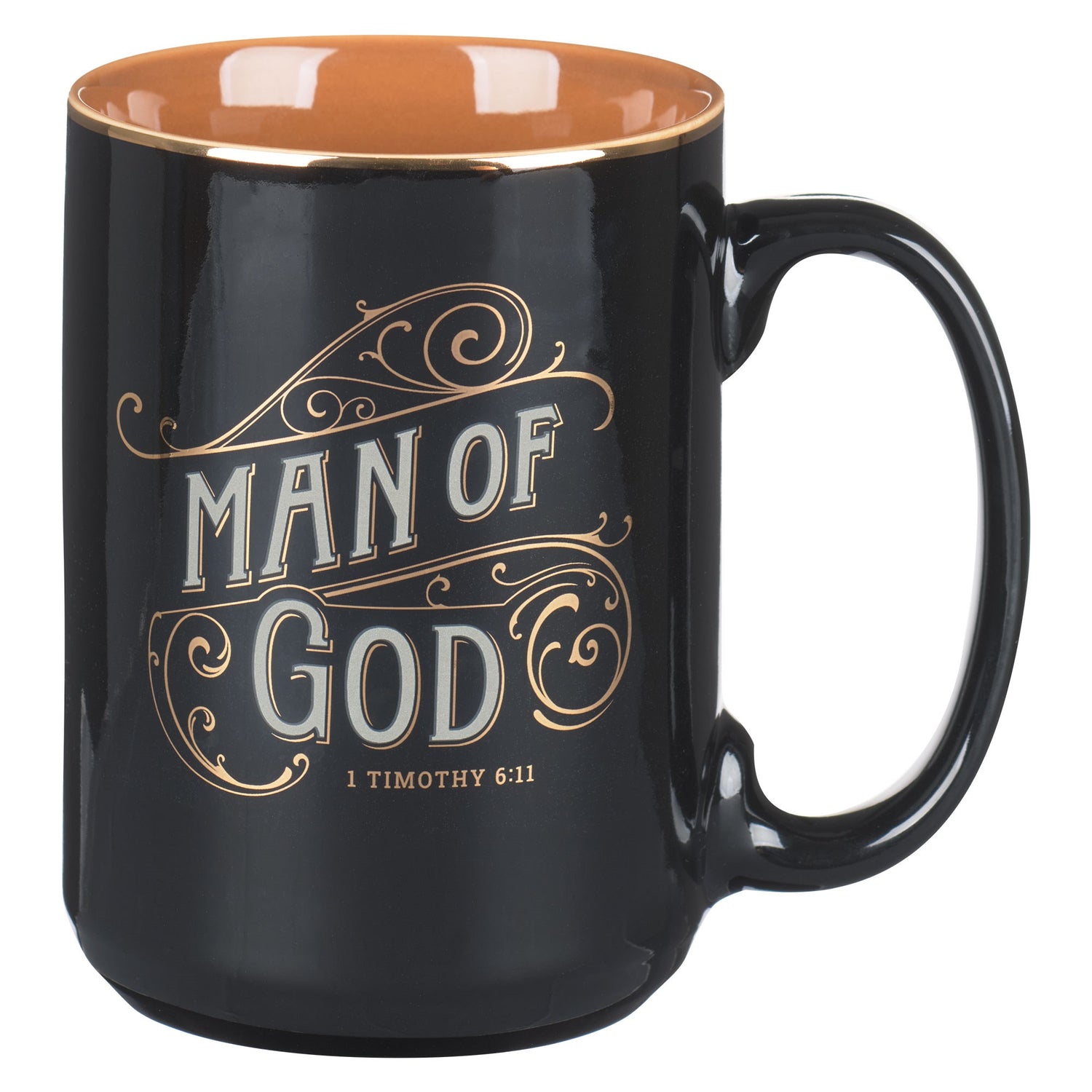 Mug-Man Of God (1 Timothy 6:11)-Black (MUG1110)