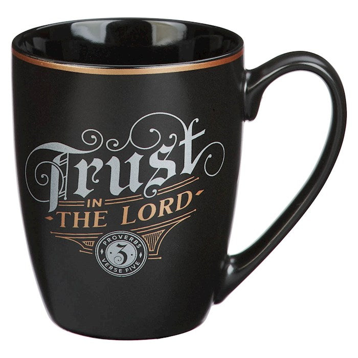 Mug-Trust In The Lord (Proverbs 3:5)-Black (MUG1130)