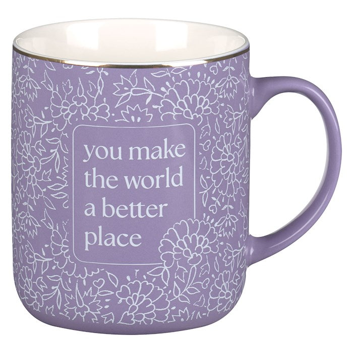Mug-You Make the World A Better Place-Purple (MUG1142)