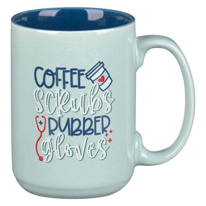 Mug-Nurse/Coffee/Scrubs-Teal (MUG1146)