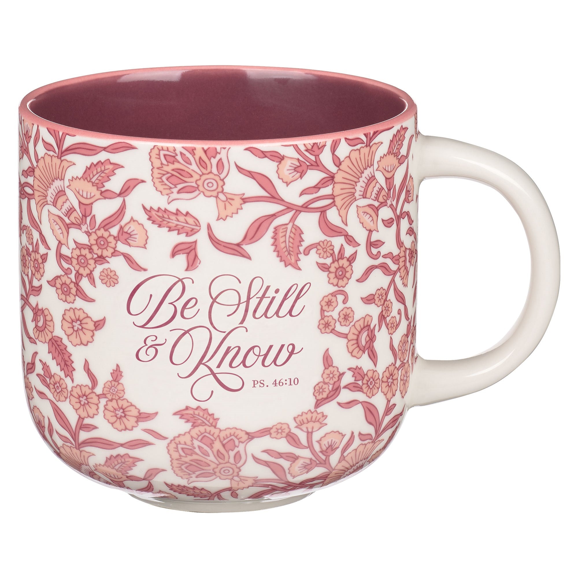 Mug-Be Still And Know (Psalm 46:10)-Burgundy (MUG1181)