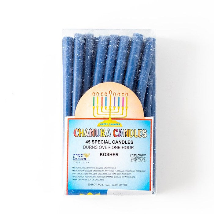 Candle-Hanukkah Candles-Blue-5-1/2" (Pack of 45) (