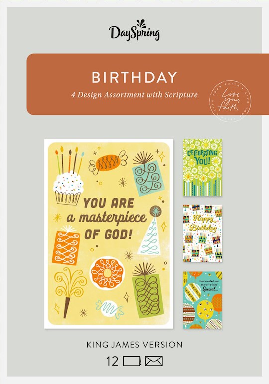 Boxed Card-Birthday-Kjv (Box Of 12)-U2656