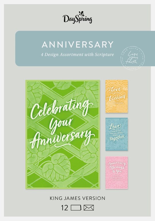 Boxed Card-Anniversary-Kjv (Box Of 12)-U2655