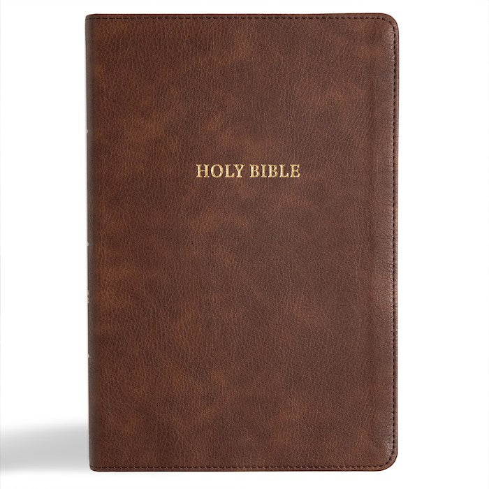 CSB Grace Bible (Dyslexia Friendly)-Brown LeatherTouch