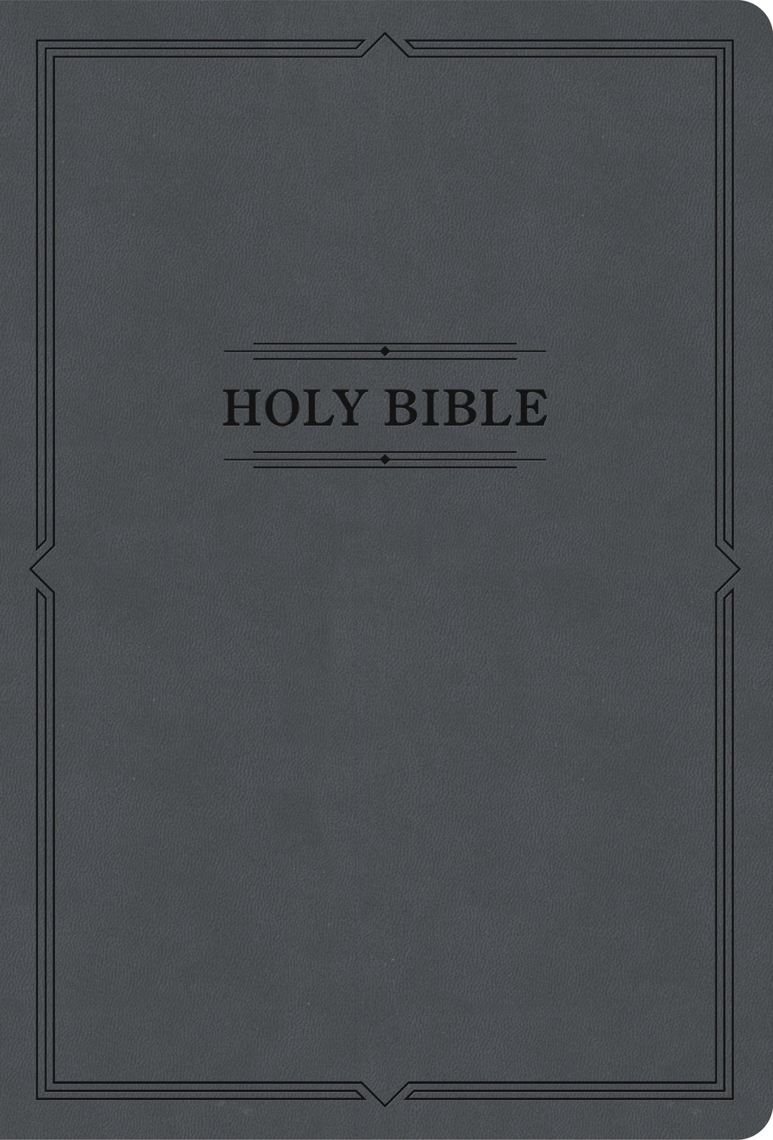 KJV Large Print Thinline Bible (Value Edition)-Charcoal LeatherTouch