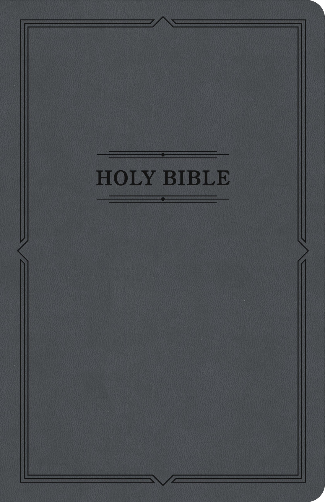 KJV Thinline Bible (Value Edition)-Charcoal LeatherTouch