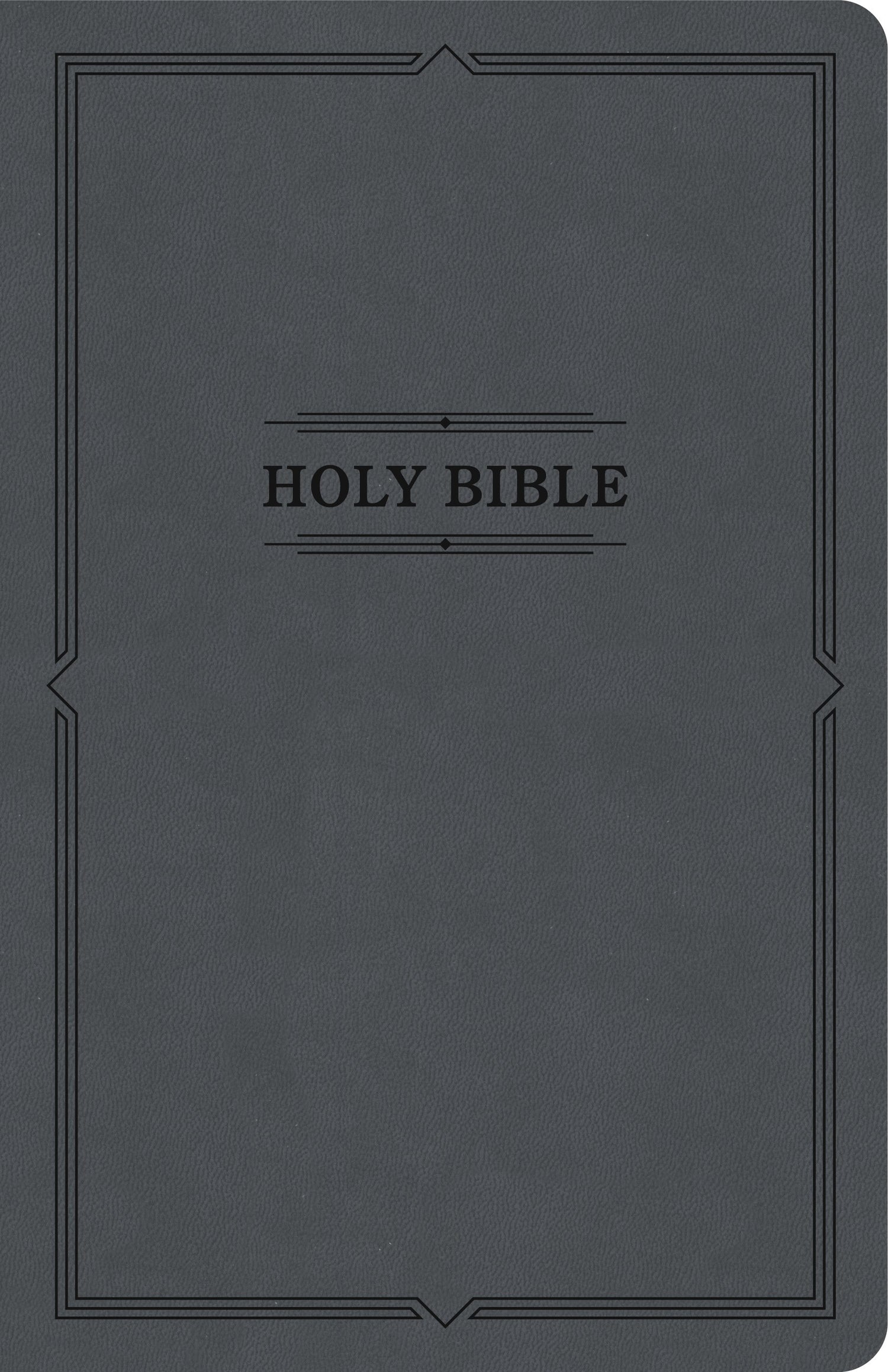 KJV Thinline Bible (Value Edition)-Charcoal LeatherTouch