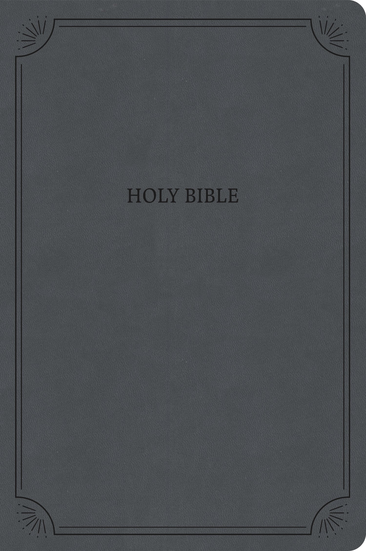 NASB Large Print Thinline Bible (Value Edition)-Charcoal LeatherTouch