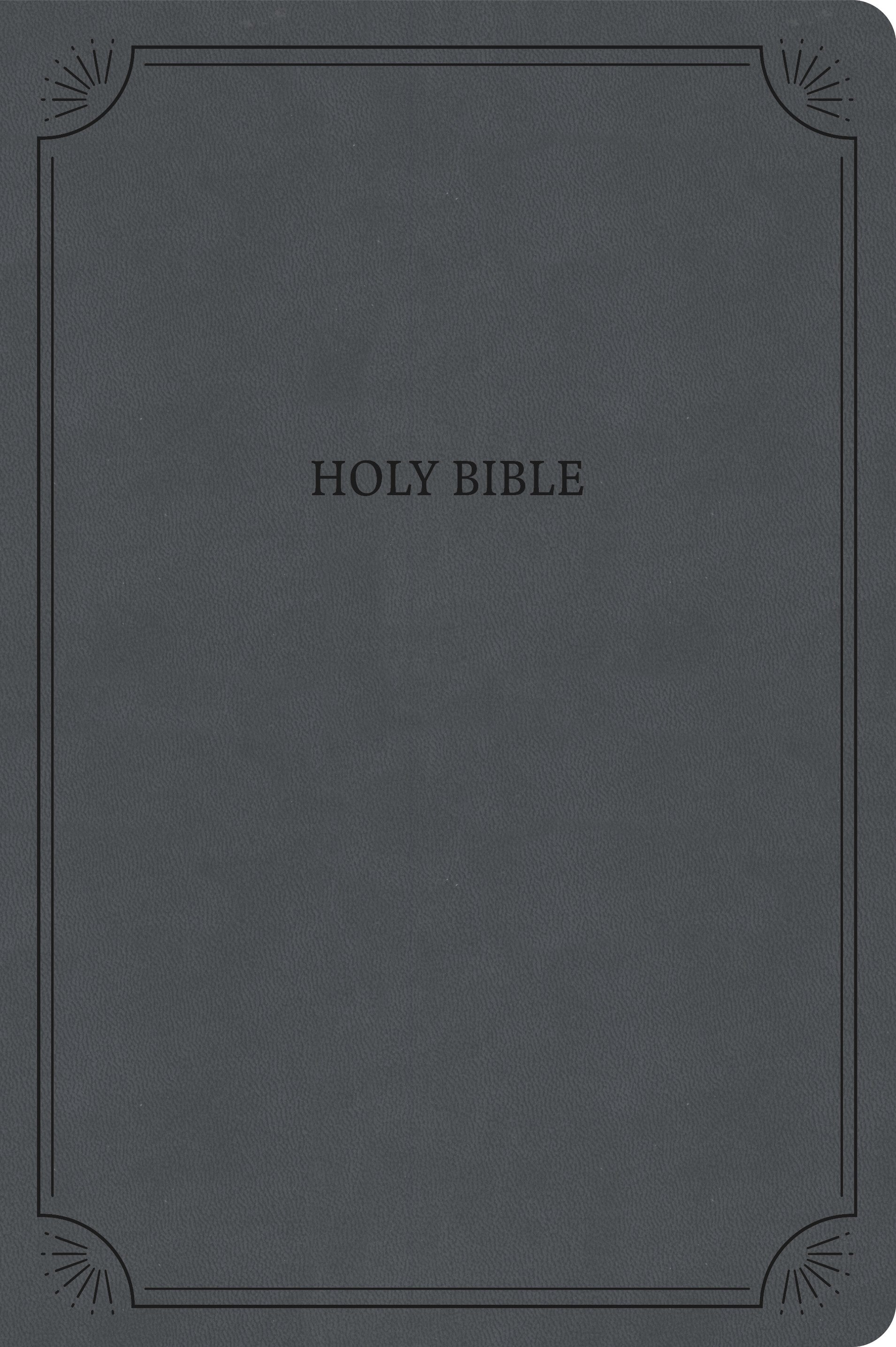 NASB Large Print Thinline Bible (Value Edition)-Charcoal LeatherTouch