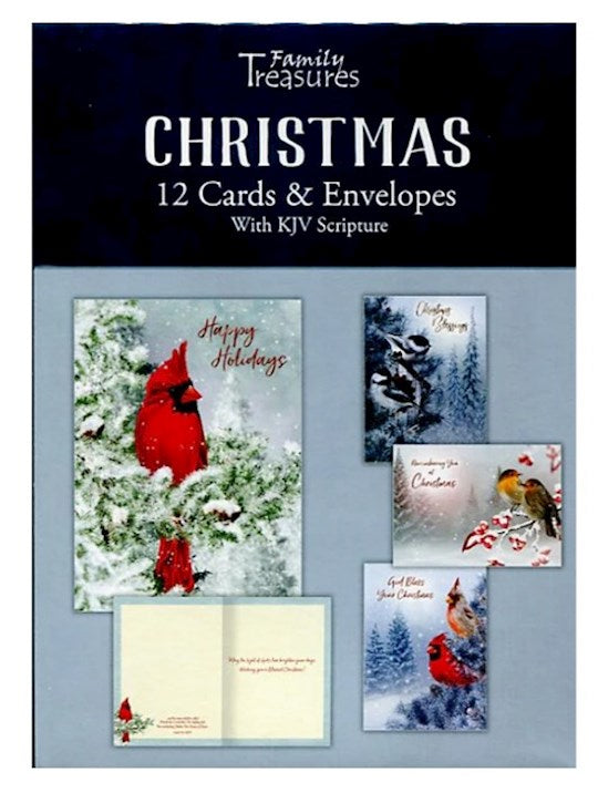 Card-Boxed-Christmas-Bird Songs (Box Of 12)