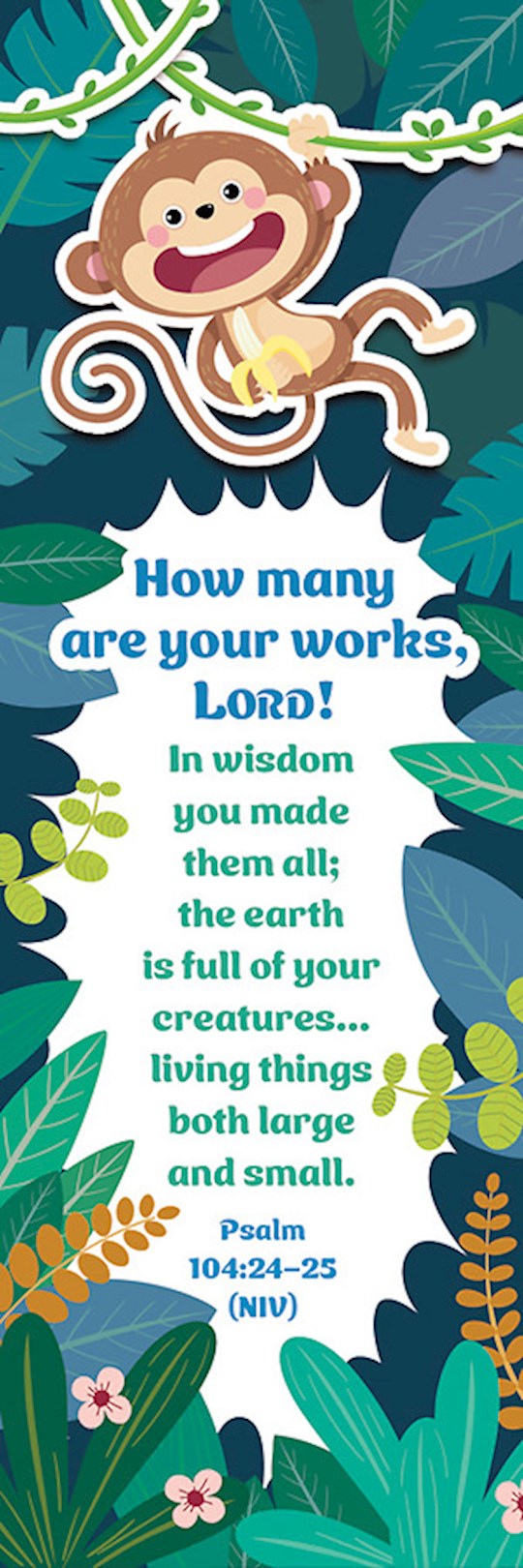 Bookmark-How Many Are Your Works Lord/Kids (Psalm 104:24-25 NIV) (Pack Of 25)