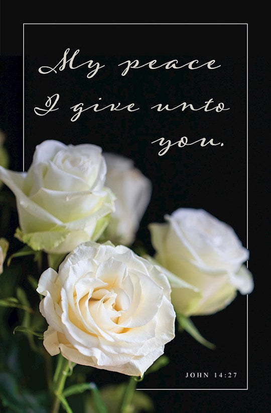 Bulletin-My Peace I Give You (John 14:27) (Pack Of 100)