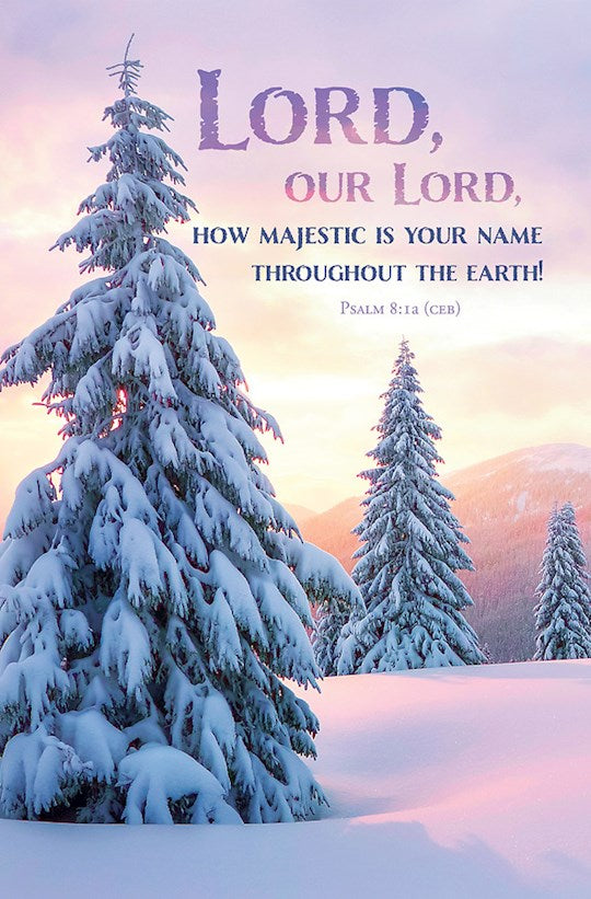 Bulletin-Lord Our Lord How Majestic Is Your Name (Psalm 8:1 CEB) (Pack Of 100)