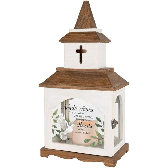 Lantern w/Flameless LED Candle &amp; Timer-Angel&