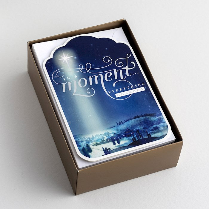 Boxed Card-Christmas-In A Moment-Ii Corinthians 1:20 Ncv (Box Of 50)