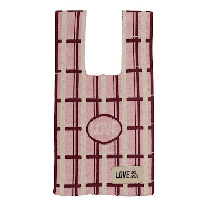 Tote Assortment-Carried By Faith-Woven Soft Knit (Body 9" Straps 5") (Set Of 12)