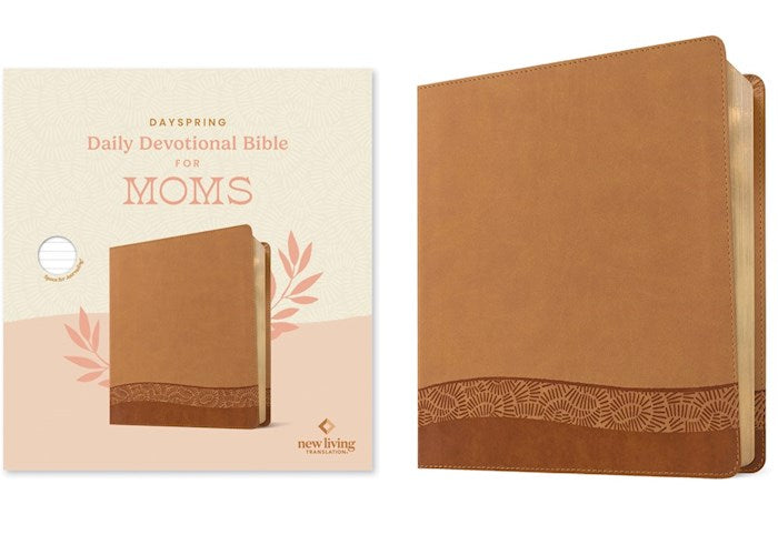 NLT DaySpring Daily Devotional Bible For Moms-Camel LeatherLike